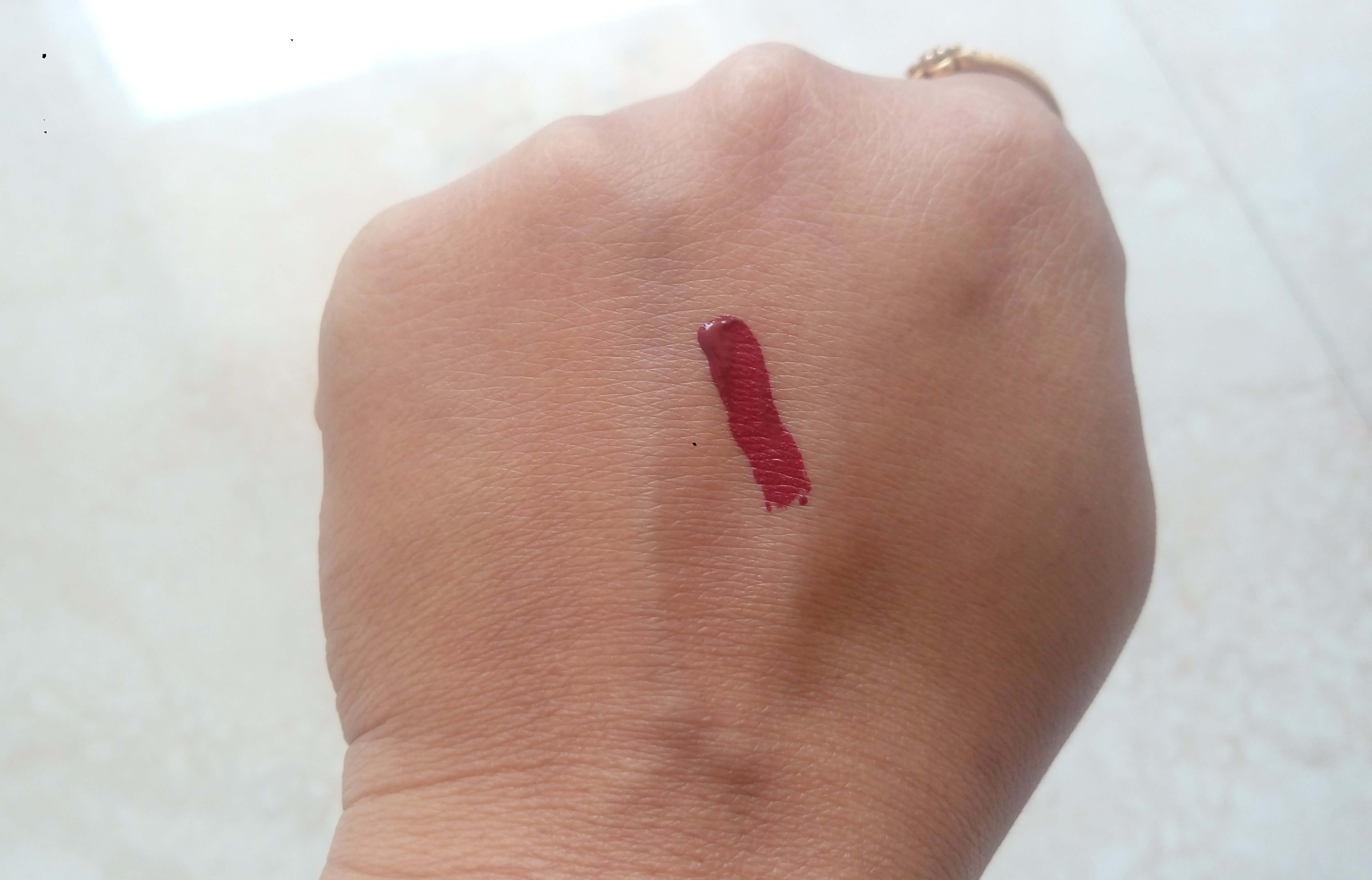 NYX Liquid Suede Cream Lipstick cherry skies review