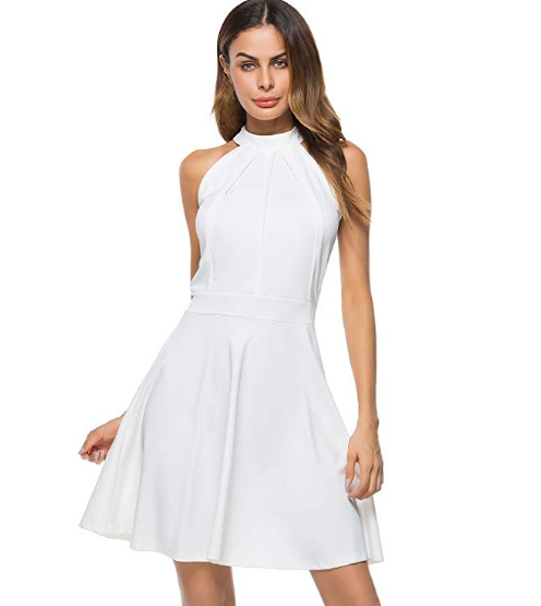 white dress for graduation guest outfit