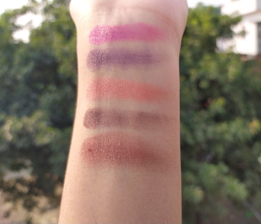 Makeup Revolution Ultra Eyeshadow Palette Flawless 4 swatches