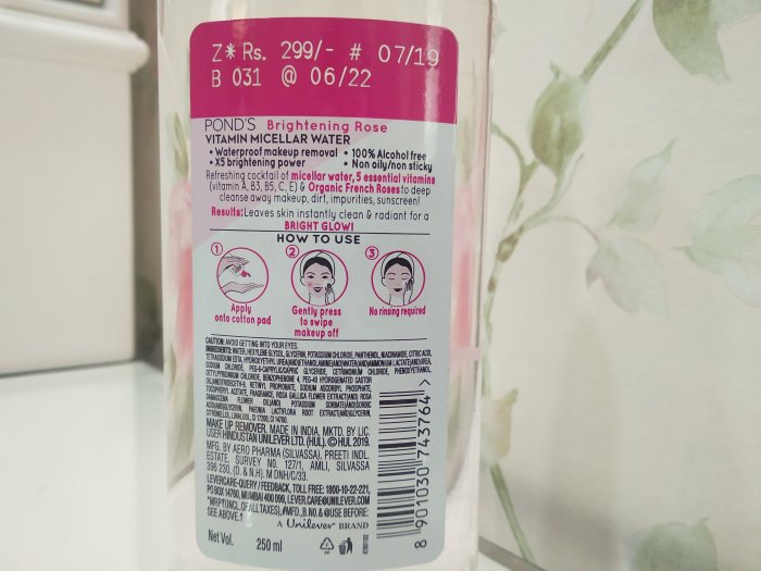 Pond's Vitamin Micellar Water Uses