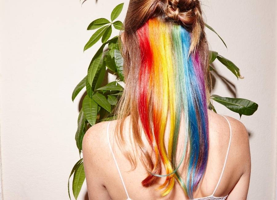 rainbow hair