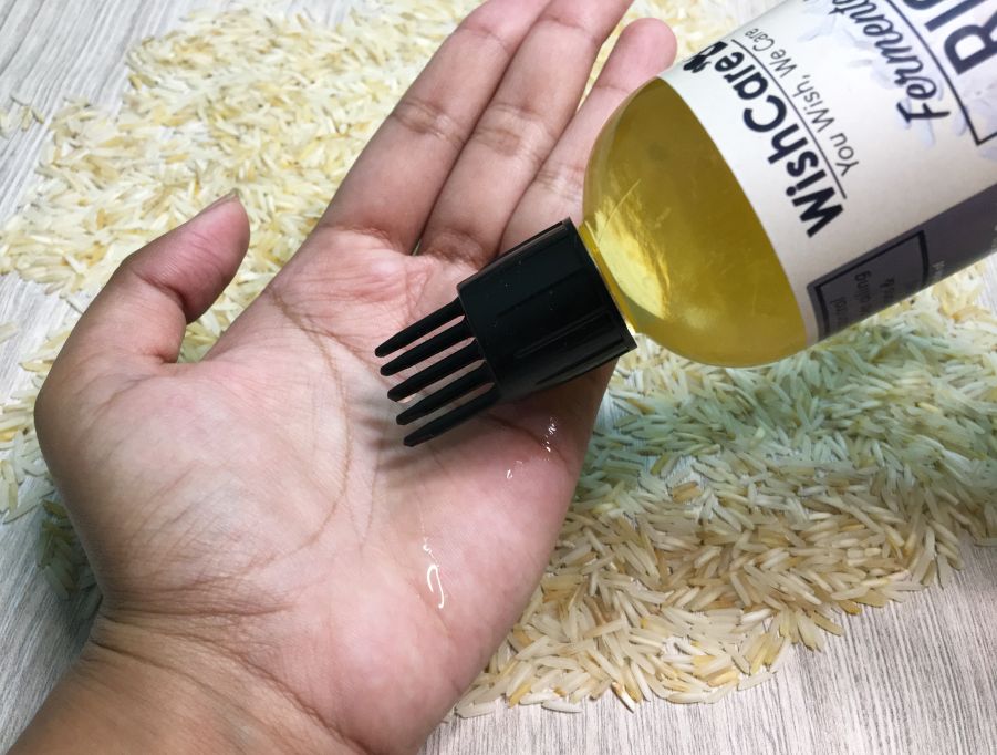 using hair oil