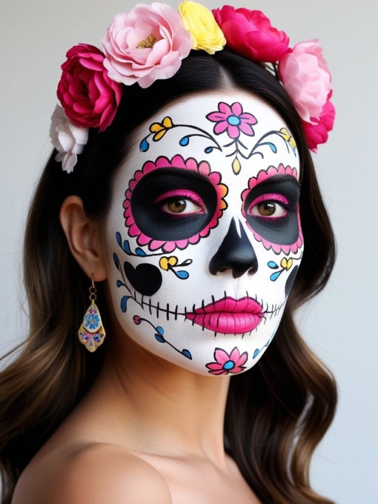 sugar skull makeup