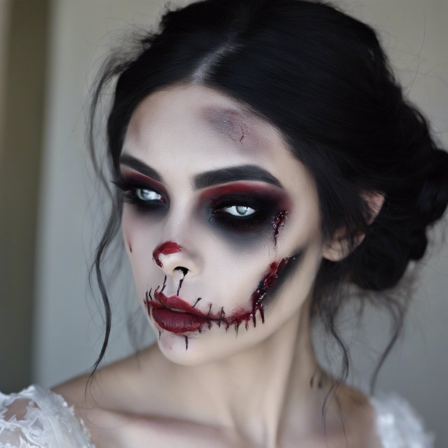 Zombie Bride makeup