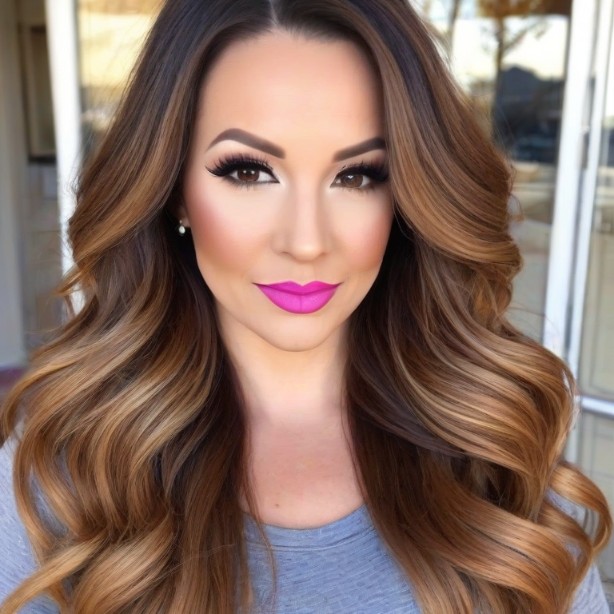 Fuchsia ombre lips